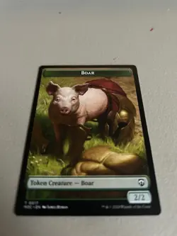 MTG - 4 x Forest Dryad Boar Token - Modern Horizons 3 - MH3 - Playset - NEW NRMT - Image 2
