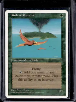 1995 Magic MTG 4th Edition Birds of Paradise #NNO - Image 1