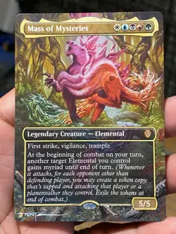 Mass of Mysteries MTG Lorwyn Eclipsed Commander Hand Painted Altered Art Tentz - Image 1