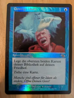 MtG *FOIL* German Mental Note from Judgement, Lightly Played - Image 1