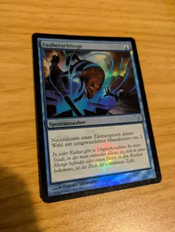 MtG *FOIL* German Spell Snare from Dissension, Moderately Played - Image 1