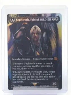 SEPHIROTH FABLED SOLDIER 2025 MTG FINAL FANTASY MYTHIC RARE FOIL B 3/3 Q1816 - Image 1