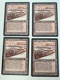 Magic the Gathering MTG Antiquities Strip Mine No Horizon NM Sample (Beta Bob) - Image 1
