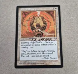 UNPLAYED SIGNED MTG NM Mirage Divine Offering Terese Nielsen Edh Cube Vintage - Image 1