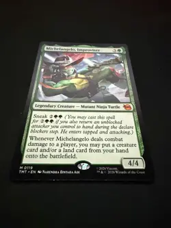 Michelangelo, Improviser #119 MTG Teenage Mutant Ninja Turtles NM - Image 3