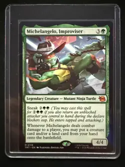 Michelangelo, Improviser #119 MTG Teenage Mutant Ninja Turtles NM - Image 5