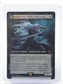 SEPHIROTH ONE-WINGED ANGEL 2025 MTG FINAL FANTASY MYTHIC RARE FOIL 5/5 Q1816 - Image 2