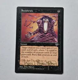 GOLD SIGNED Soulshriek Mirage LP MTG Magic John Bolton EDH CUBE VTG - Image 1