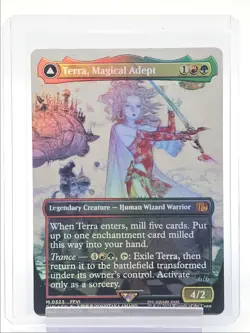 TERRA, MAGICAL ADEPT 2025 MTG FINAL FANTASY MYTHIC RARE FOIL 4/2 Q1816 - Image 1