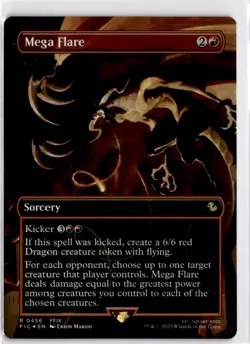 MTG Final Fantasy Foil Mega Flare (Borderless) 456 FIC R Scene Box NM NR! - Image 1