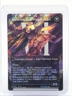 SEPHIROTH FABLED SOLDIER 2025 MTG FINAL FANTASY MYTHIC RARE FOIL A 3/3 Q1816 - Image 2