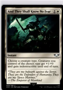 MTG 40K Non-Foil And They Shall Know No Fear Universes Beyond: Warhammer 40,000 - Image 1