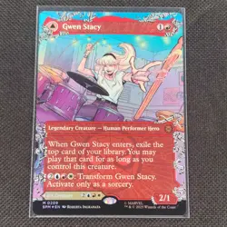 Gwen Stacy - 0209 - M - Borderless - Foil - Marvel's Spider-Man - MTG - NM/M - Image 1