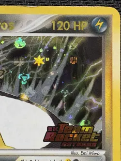 Pokemon Dark Ampharos Team Rocket Returns 2/109 Reverse Holo Stamped HP Damaged - Image 3