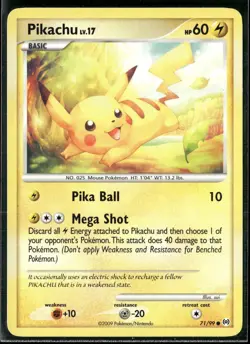 Pokemon - Pikachu 71/99 Regular Arceus LP - Image 1