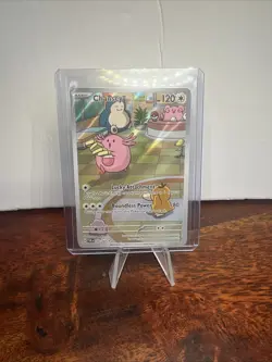 Pokemon TCG Chansey Illustration Twilight Masquerade Card 187/167 NM/M Condition - Image 1