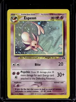 2001 Pokemon Neo Discovery Espeon Holo #1/75 - Image 1
