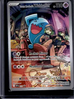 2023-25 Pokemon SV Black Star Promos - SVP EN Team Rocket's Wobbuffet #203 - Image 1