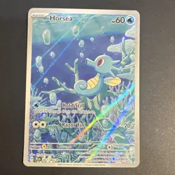 Pokemon TCG Horsea Illustration Rare Sv: Shrouded Fable Holo 067/064 60 HP Engl… - Image 1