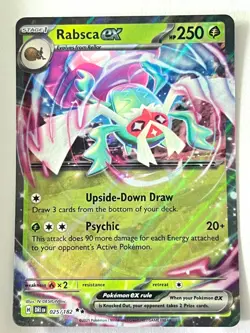 Rabsca ex 025/182 Double Rare Destined Rivals Pokemon Pack Fresh - Near Mint NM - Image 1