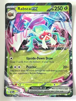 Rabsca ex 025/182 Double Rare Destined Rivals Pokemon Pack Fresh - Near Mint NM - Image 3