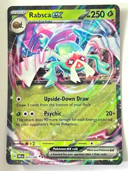 Rabsca ex 025/182 Double Rare Destined Rivals Pokemon Pack Fresh - Near Mint NM - Image 5