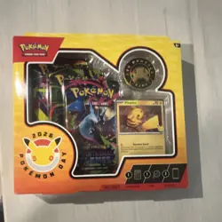 Pokemon Day 2026 30th Anniversary Box - Pikachu Promo, Coin, Booster Packs - Image 1