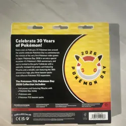Pokemon Day 2026 30th Anniversary Box - Pikachu Promo, Coin, Booster Packs - Image 4