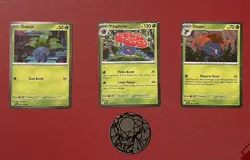 Pokemon TCG Oddish 001 Gloom 002 & Vileplume 003 Cosmo Holo Promo Set Of 3 NM - Image 1