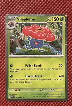 Pokemon TCG Oddish 001 Gloom 002 & Vileplume 003 Cosmo Holo Promo Set Of 3 NM - Image 3