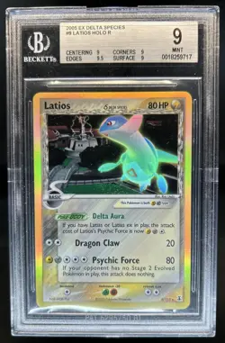 2005 Pokemon EX Delta Species Latios Reverse Holo #9/113 BGS 9 - Image 1