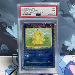 Pokemon Psyduck 88/110 Legendary Collection Reverse Holo PSA 7 - Image 1