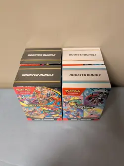 Lot Of 4 Pokemon Tcg Booster Bundle Journey Stellar Phantasmal Mega Evolution - Image 2