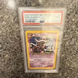 Pokemon Neo Destiny Dark Slowking Rare 1st Edition PSA 9 - Image 1