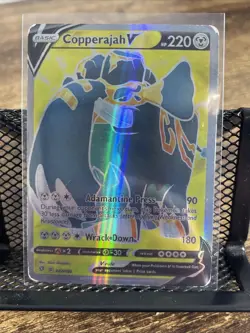 Copperajah V Holo Full Art 187/192 Ultra Rare Rebel Clash Pokemon TCG NM - Image 1