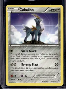2016 Pokemon XY Steam Siege Cobalion #74/114 - Image 1