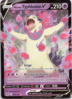 Hisuian Typhlosion V 053/189 SWSH10: Astral Radiance Pokemon TCG Card - Image 1