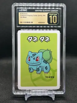 🔥CGC PRISTINE 10🔥POKEMON JAPANESE BULBASAUR OLD MAID PLAYING CARDS - Image 1
