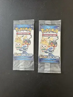 Pokemon TCG Sun & Moon-Burning Shadows Booster. 2 Packs 3 Additional Cards Each - Image 1