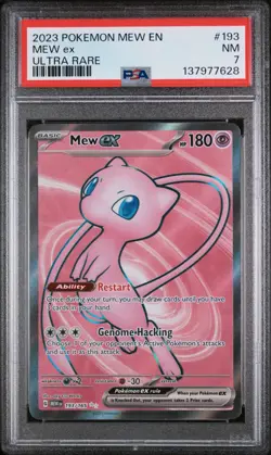 2023 POKEMON MEW EN-151 193 MEW EX ULTRA RARE | PSA 7 - Image 1