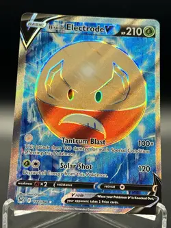 Pokemon TCG Hisuian Electrode v 172/196 Lost Origin Ultra Rare Full Art LP - Image 1