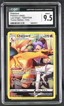 Pokemon Lost Origin Charizard TG03/TG30 CGC Mint+ 9.5 - Image 1
