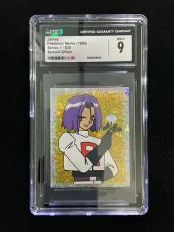 1998 Pokemon Merlin TCG Series 1 S36 Special Glitter James CGC 9 IO86 - Image 1