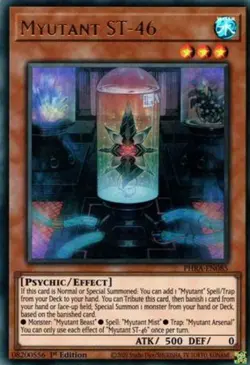 Yugioh! LP Myutant ST-46 - PHRA-EN085 - Ultra Rare - 1st Edition Lightly Played, - Image 1