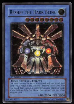 Reshef the Dark Being (UTR) TLM-EN033 Ultimate Rare 1st Edition EURO Yu-Gi-Oh - Image 1