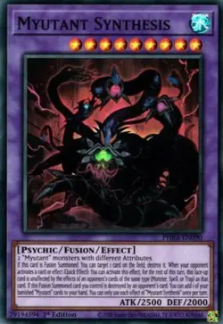 Yugioh! Myutant Synthesis - PHRA-EN090 - Super Rare - 1st Edition Near Mint, Eng - Image 1
