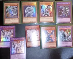 Yu-Gi-Oh! Blue-Eyes Dragon Holo Lot 10 Cards - Image 1