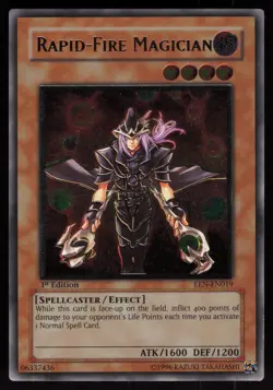Rapid-Fire Magician (UTR) EEN-EN019 Ultimate Rare 1st Edition EURO Yu-Gi-Oh - Image 1