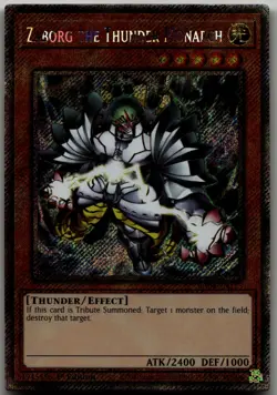 Zaborg the Thunder Monarch (Platinum Secret Rare) Platinum Secret Rare Quarter C - Image 1
