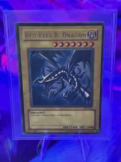 Yu-Gi-Oh! Red-Eyes B. Dragon SDJ-001 Starter Deck Joey Konami Monster - Image 1